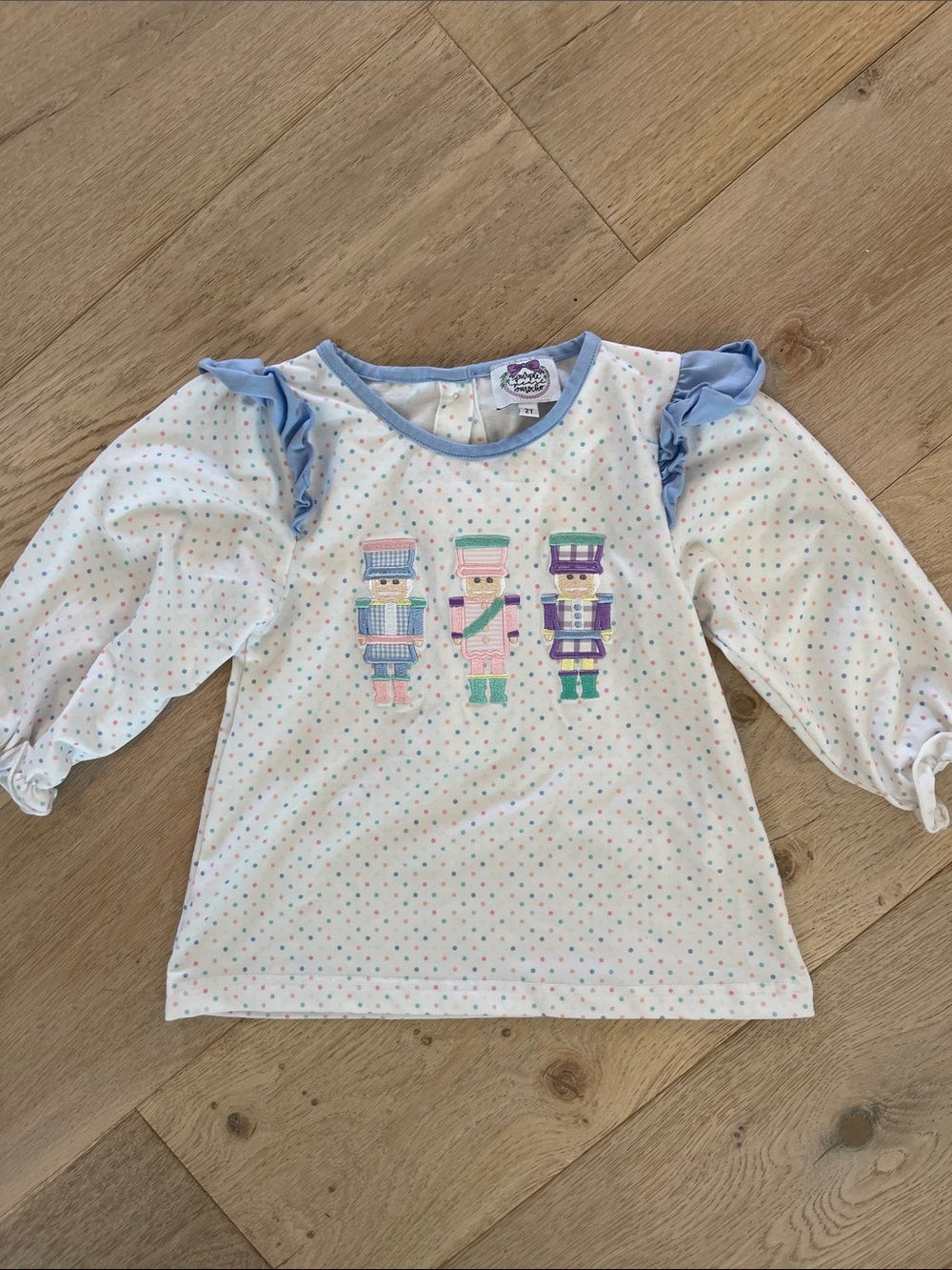 Girls' Embroidered Nutcracker Long-Sleeve Tee size 2T
